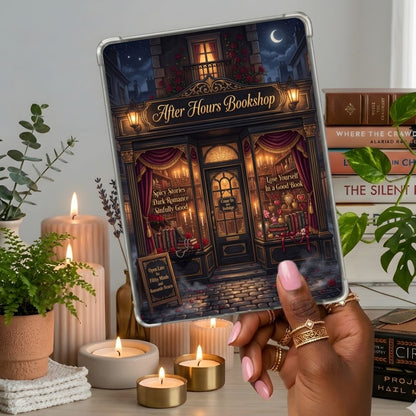 Indulged Kindle insert second lifestyle view in a clear eReader case