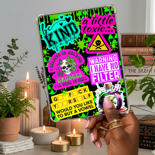 Just a Little Toxic shown on a handheld eReader