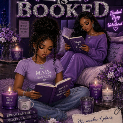 Latina Purple Weekend Booked artwork close-up