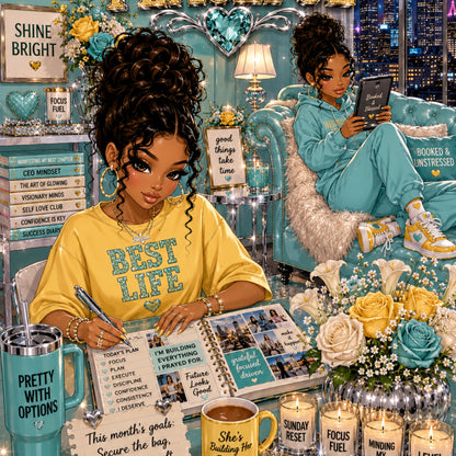 Latina Urban Girls artwork close-up