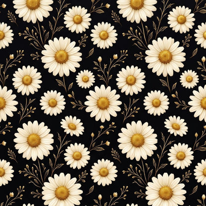 Close-up detail of Luxury Daisies Kindle insert artwork