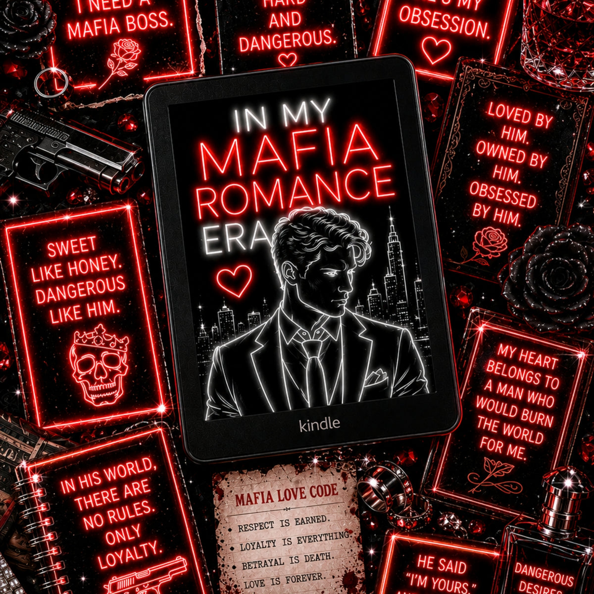Mafia Reader Neon Lights artwork close-up