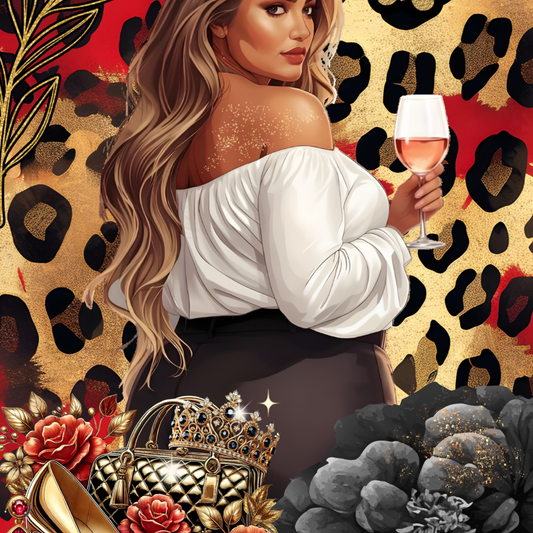 Main Character Energy Curvy Plus Size White Girl shown on a handheld eReader
