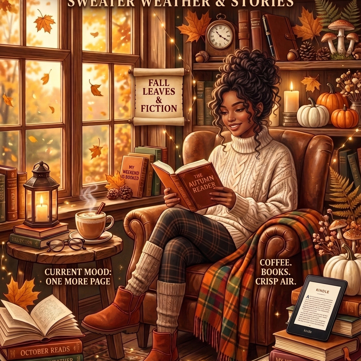 Melanin Fall Reader artwork close-up