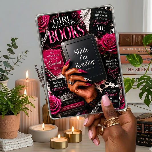 Melanin Girl Pink Luxury Shhhh shown on a handheld eReader