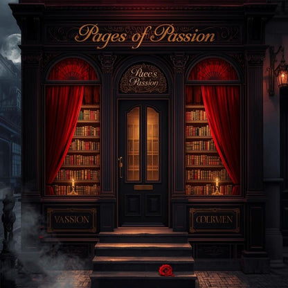 Close-up detail of Pages of Passion Kindle insert artwork