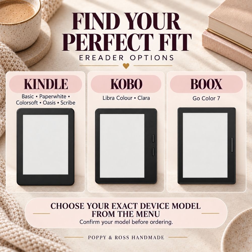 Kindle Kobo and Boox case insert fit guide