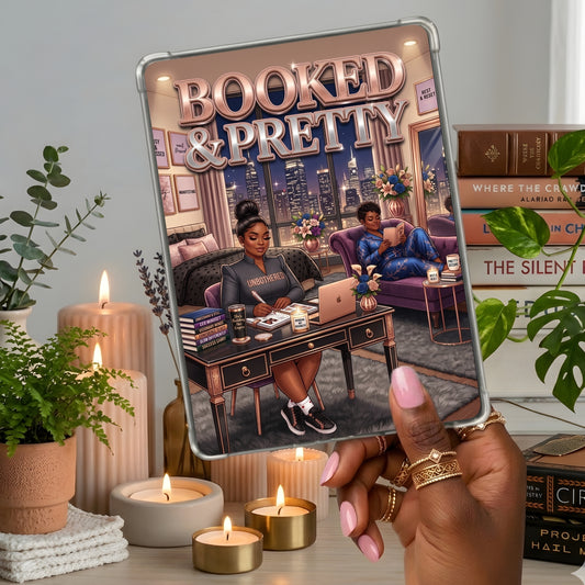 Plus Size Dusk Booked & Blessed shown on a handheld eReader