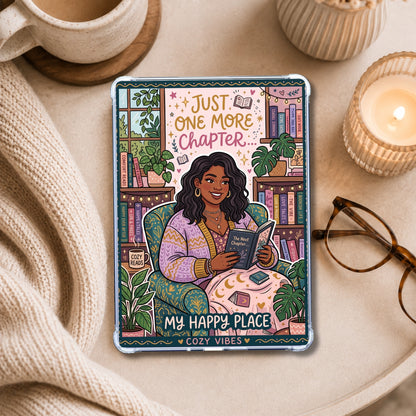 Plus Size Happy Place shown on an eReader in a styled setting