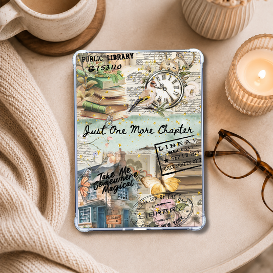 Prairie Cottage Core Sticker Look shown on an eReader in a styled setting