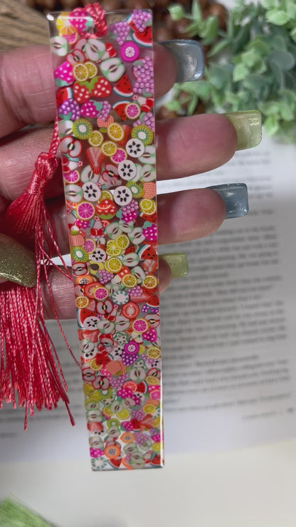 New Design Fruit Salad Resin Bookmark