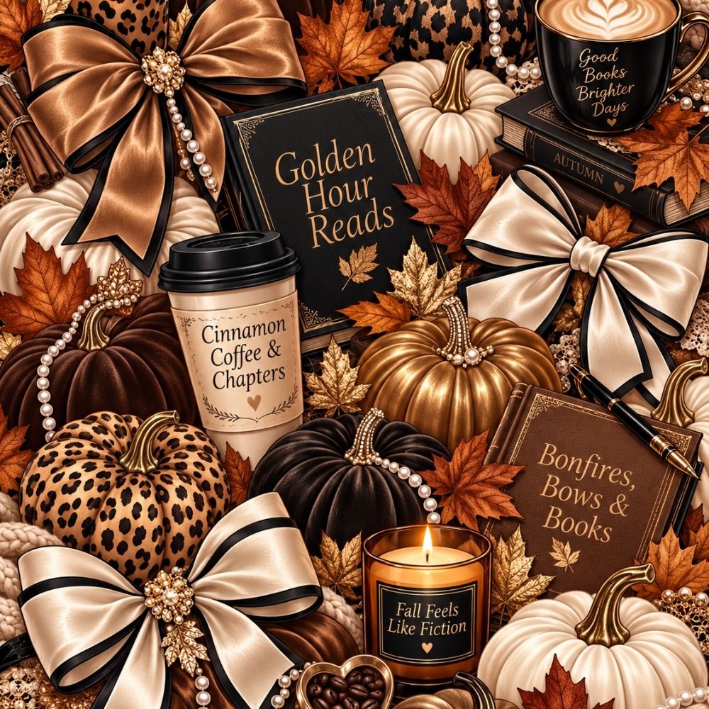 Close-up detail of Pumpkins and Luxe Kindle insert artwork