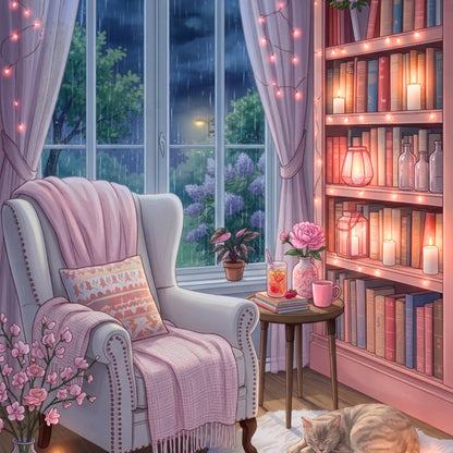 Purple Spring or Summer Nook artwork close-up