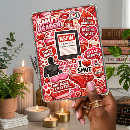 Red NSFW Reader shown on a handheld eReader