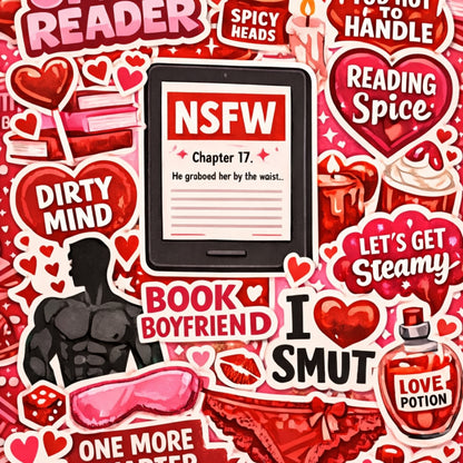 Red NSFW Reader artwork close-up