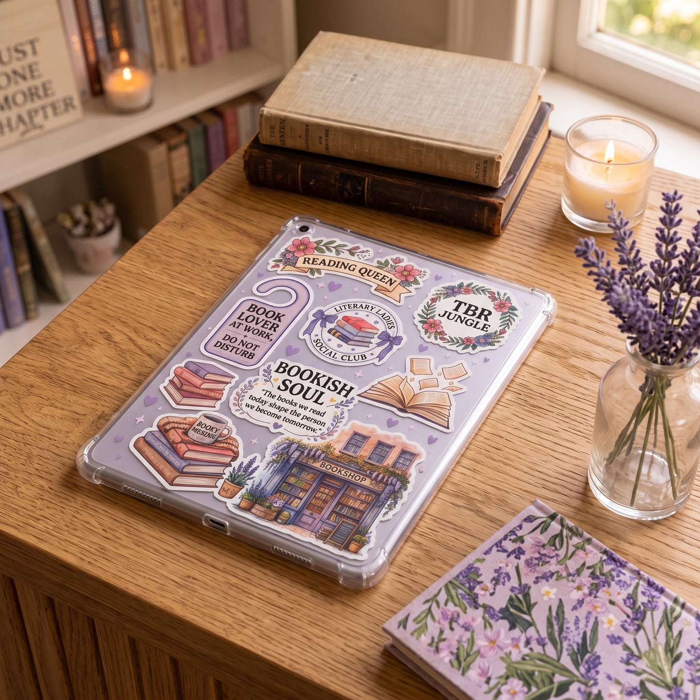 Reading Queen Kindle Insert eReader Case Decor | Accessories for Book Lovers