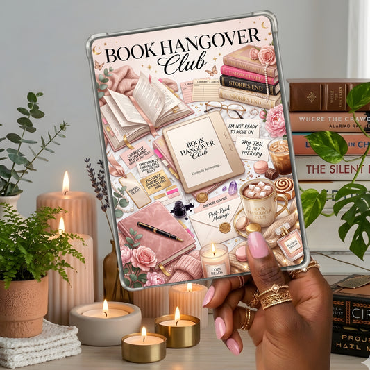 Book Hangover shown on a handheld eReader