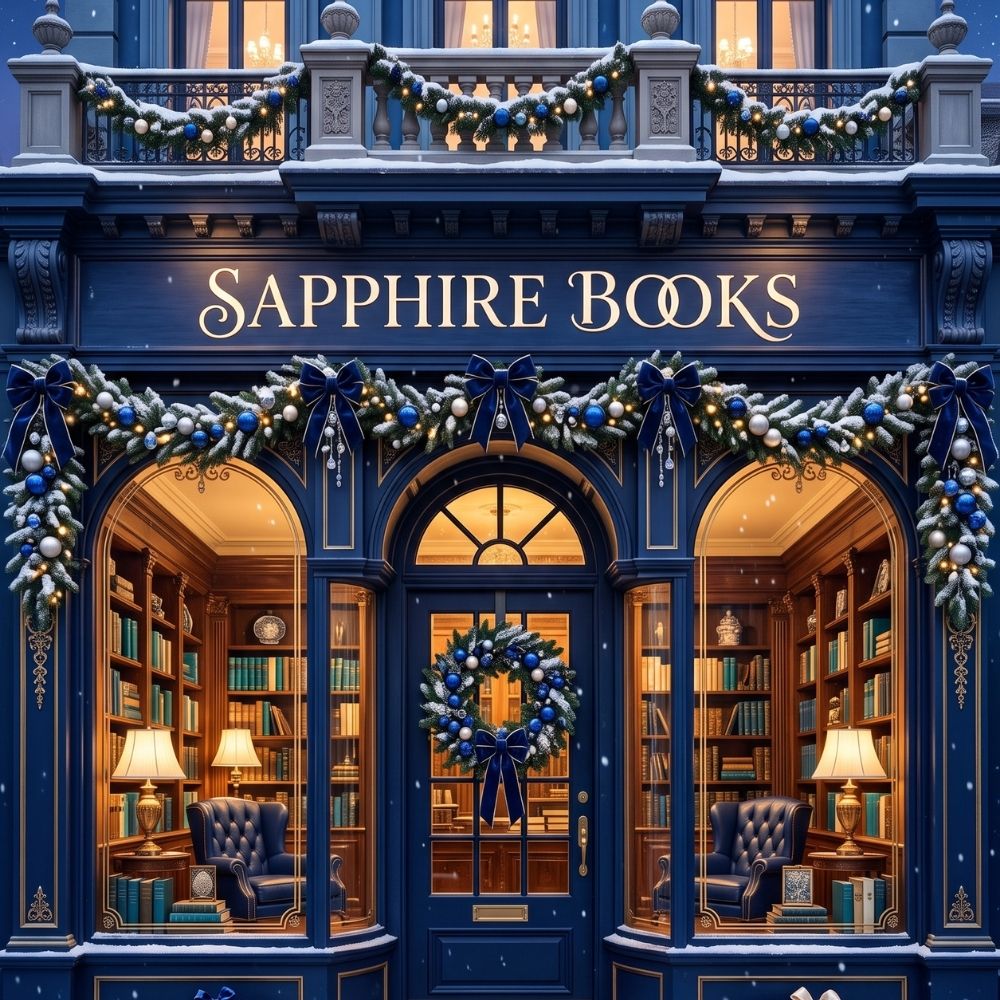 Close-up detail of Sapphire Books Kindle insert artwork