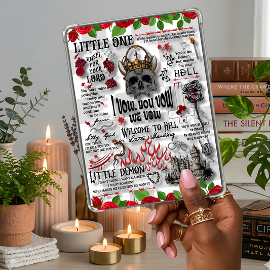 Dark Vow Roses Aesthetic shown on a handheld eReader