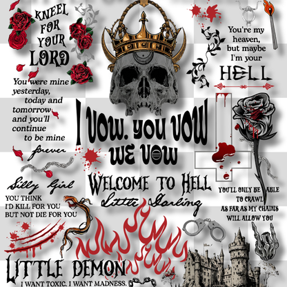 Dark Vow Roses Aesthetic artwork close-up