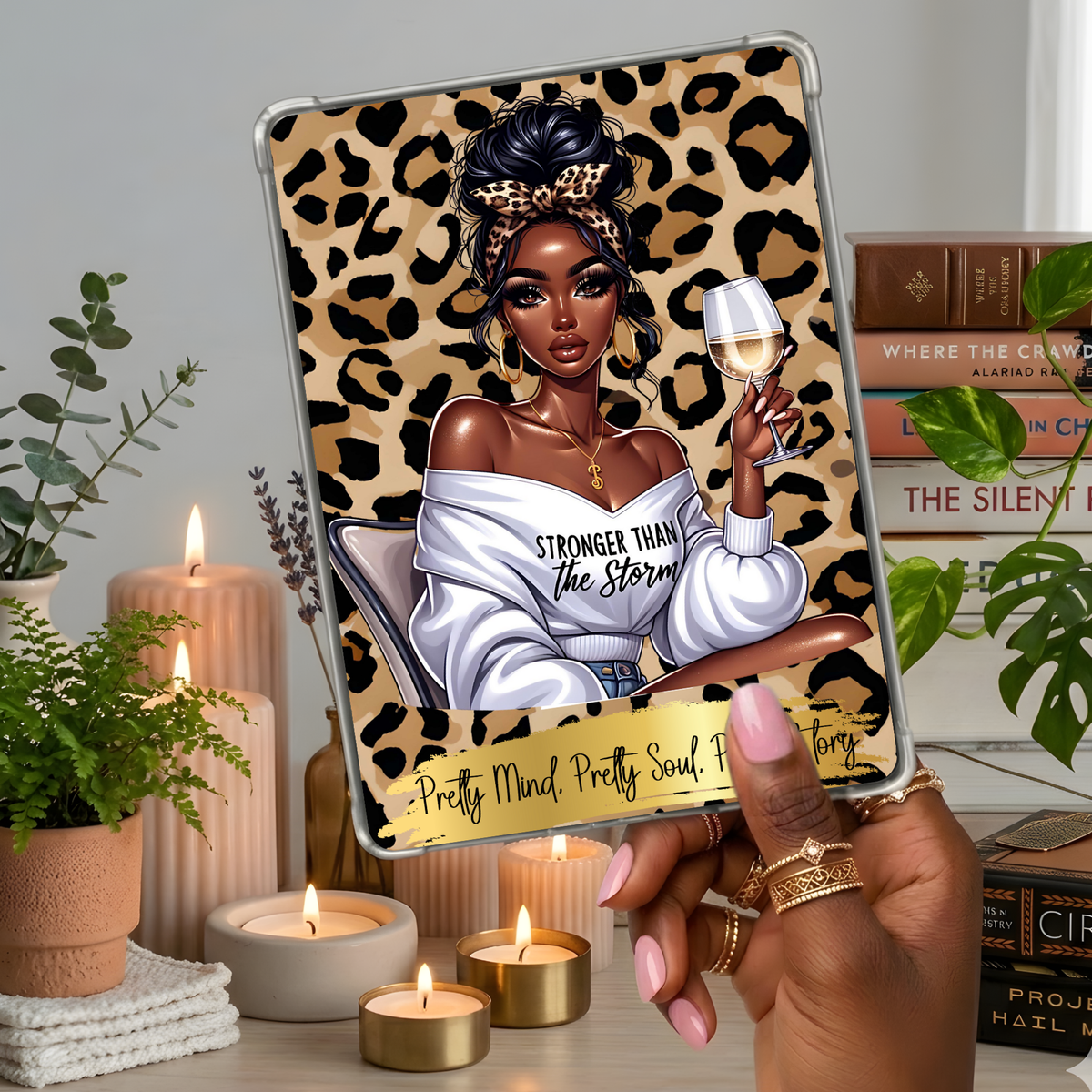 So Pretty Kindle Insert | Clear Case eReader Decor