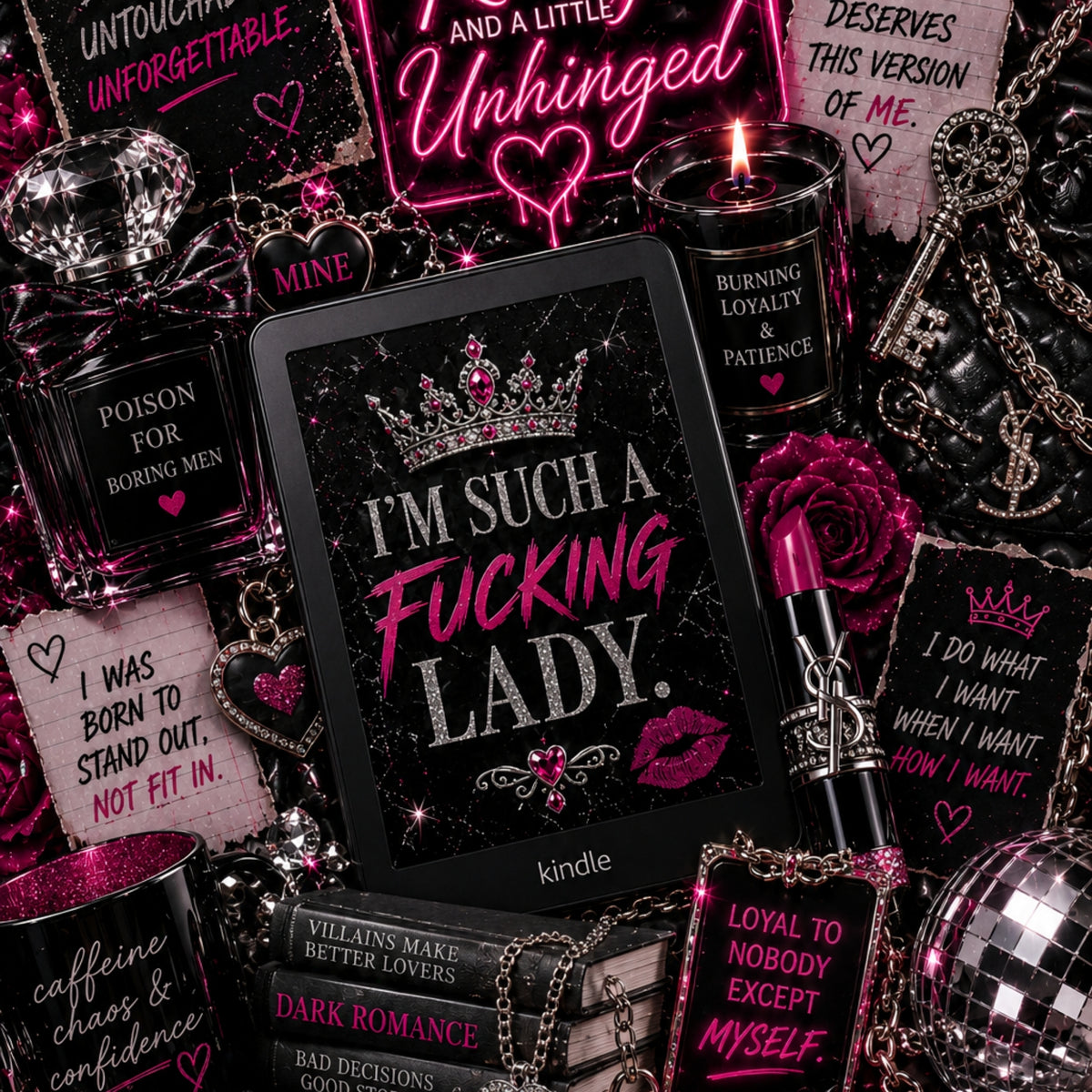 Such a F*cking Lady Neon Lights artwork close-up