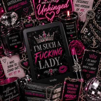 Such a F*cking Lady Neon Lights artwork close-up