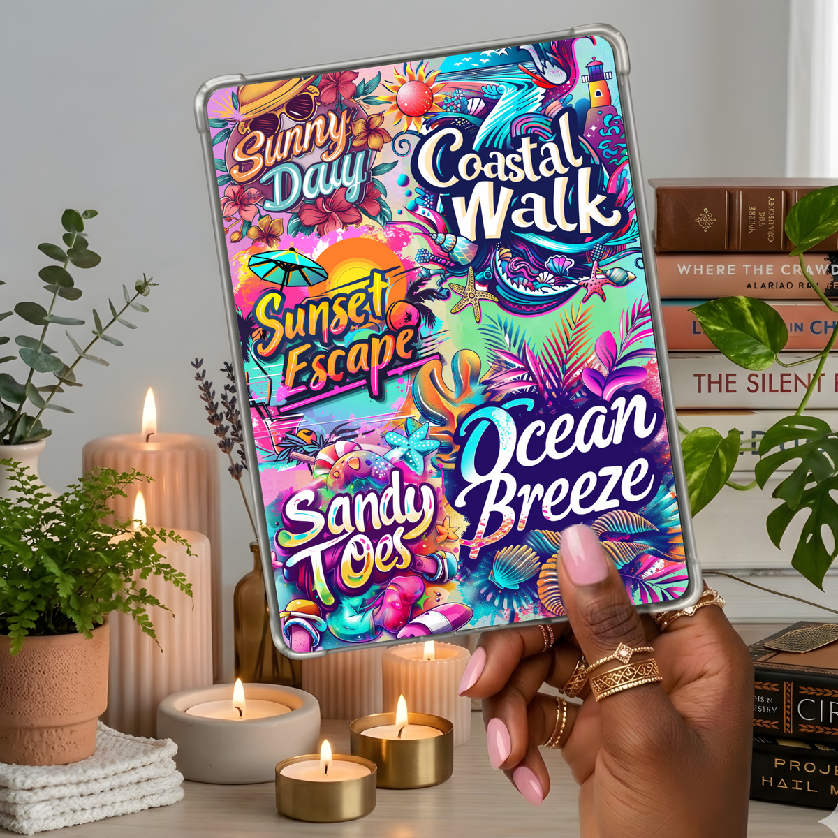 Summer or Travel shown on a handheld eReader