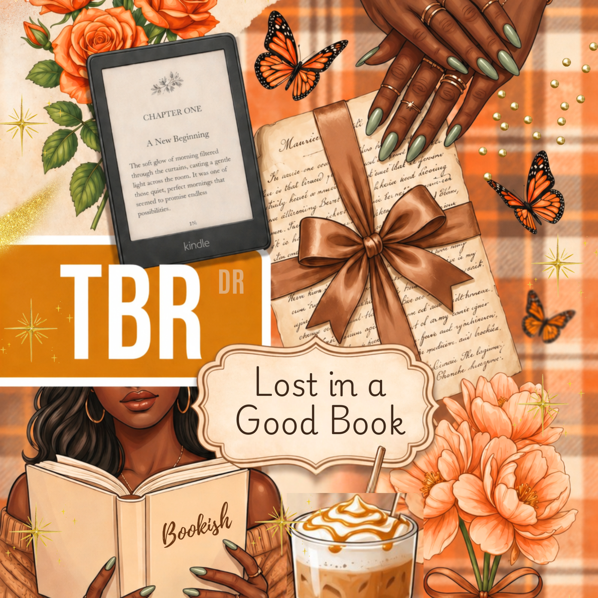 TBR Orange Melanin Girl artwork close-up
