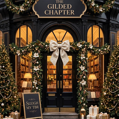 Close-up detail of The Gilded Chapter Kindle insert artwork