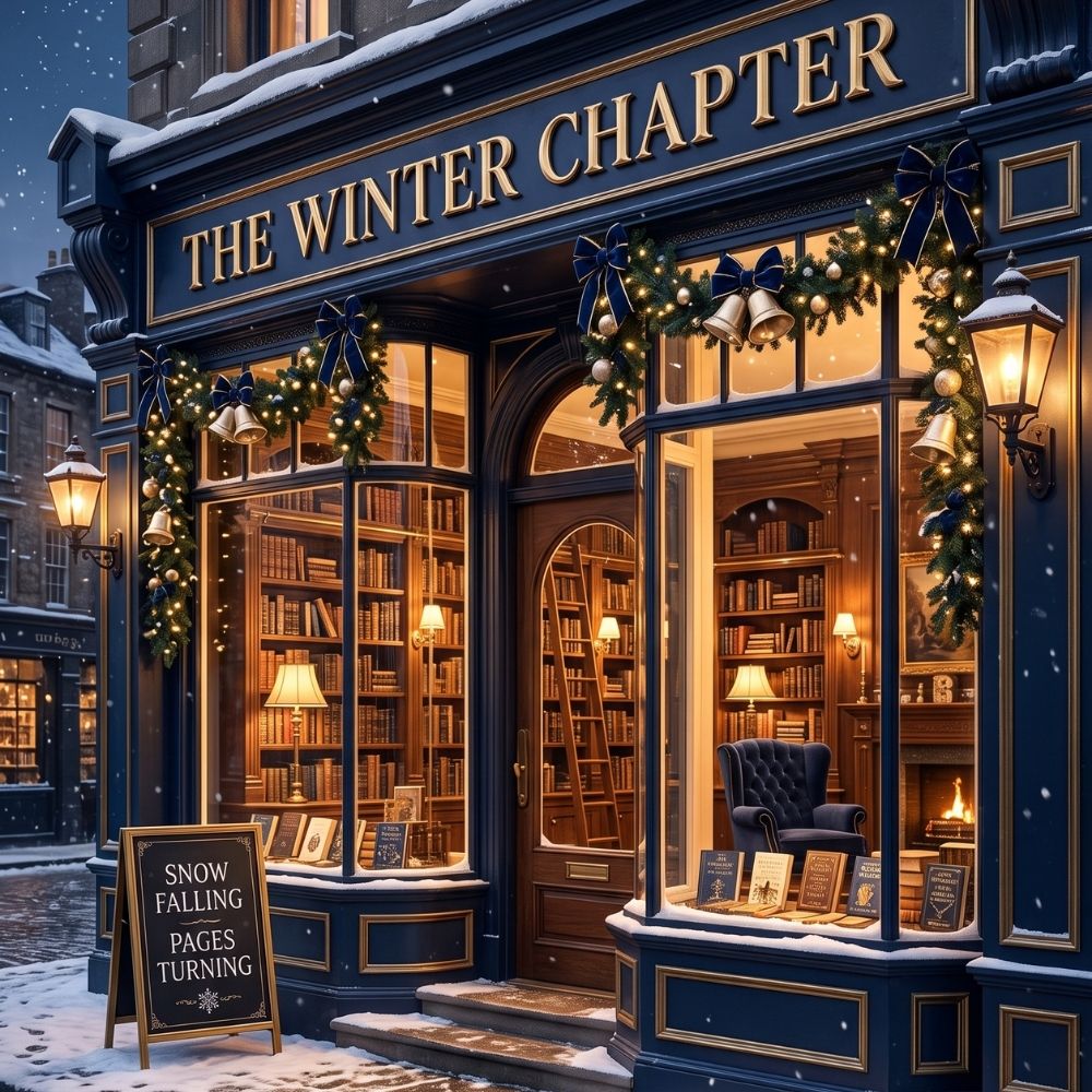 Close-up detail of The Winter Chapter Kindle insert artwork