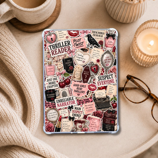 Thriller Era shown on an eReader in a styled setting