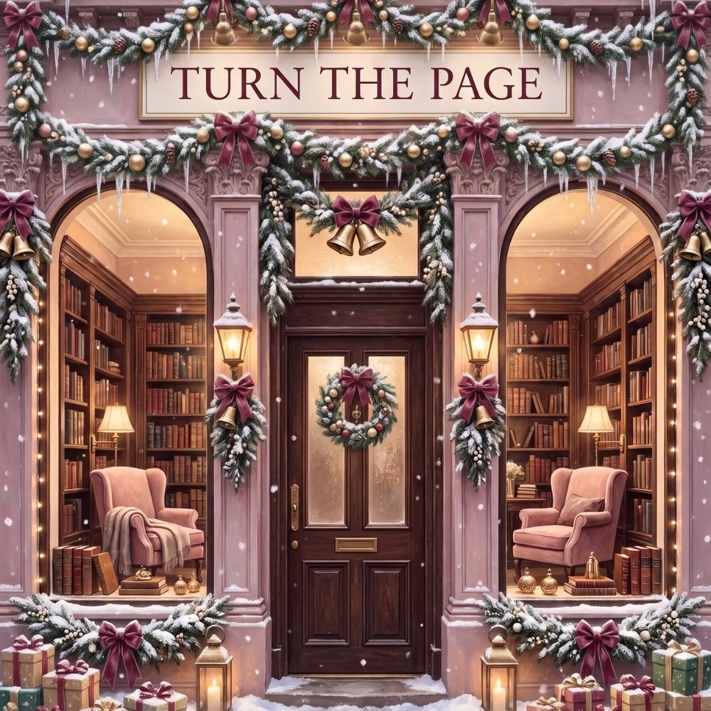 Close-up detail of Turn the Page Kindle insert artwork