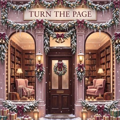 Close-up detail of Turn the Page Kindle insert artwork