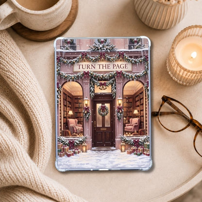 Turn the Page Kindle insert styled in a clear eReader case