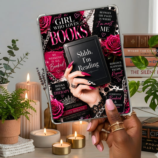 Pink Luxury Shhhh White Girl shown on a handheld eReader